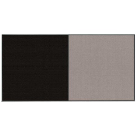 United Visual Products Enclosed Corkboard, 1 Door, 48"x36", 4" Fra UV3409-WHITE-CORK